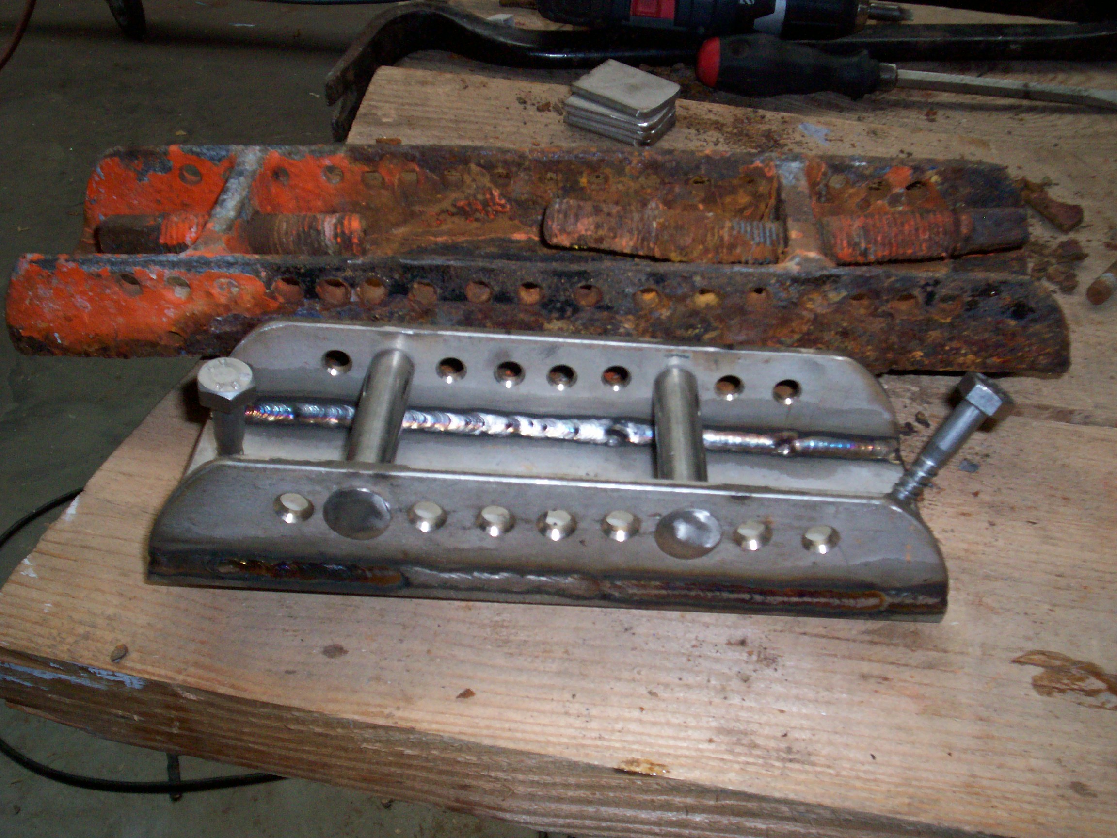 alte und neue Mastschiene